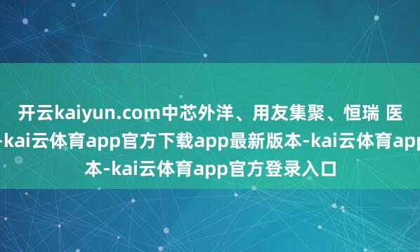 开云kaiyun.com中芯外洋、用友集聚、恒瑞 医药等小幅跟涨-kai云体育app官方下载app最新版本-kai云体育app官方登录入口
